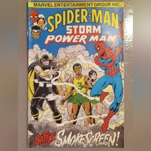 Vintage 1982 & 1996 Spider-Man, Storm & Power Man Battle Smokescreen Comic Books - Picture 4 of 5